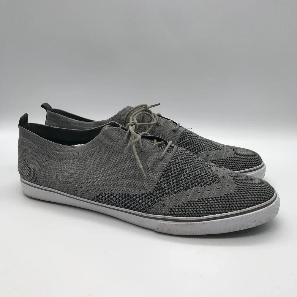 Robert David Berkeley Gray Mesh Deck Shoes Men's Size 13M Lace Up Casual Shoes